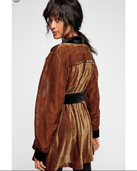 Free people what you need velvet suit Mini Dress. - Picture 3 of 7